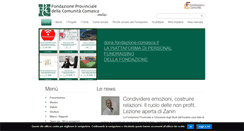 Desktop Screenshot of fondazione-comasca.it