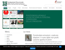 Tablet Screenshot of fondazione-comasca.it